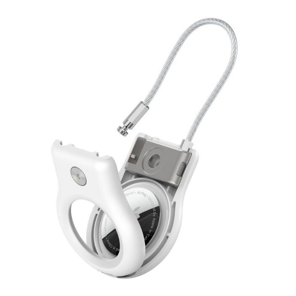 Фото - Чехол для беспроводного маяка Belkin Secure Holder with Wire Cable AirTag, White (MSC009BTWH)